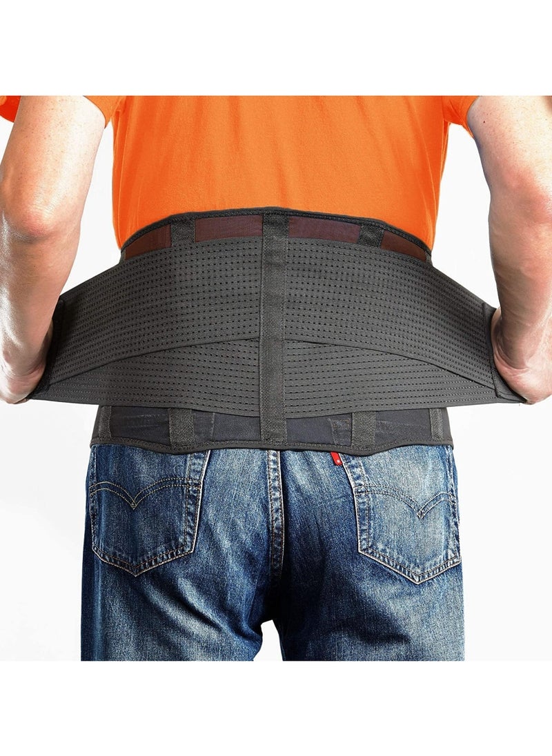 LOHMANN RAUSCHER Velpeau EPX Back Brace Support Basic Stabilising lumbar orthosis with insert and tensioning straps, Black, Size Large  - Image 3