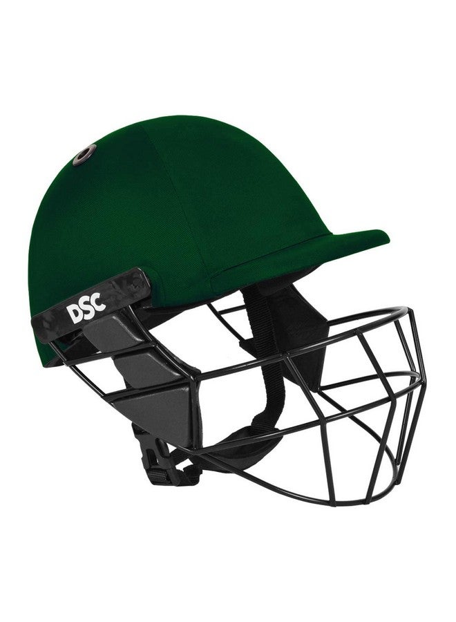 دي أس سي خوذة الكريكيت DSC Avenger PRO Premium للرجال والأولاد (شبكة فولاذية ثابتة | حزام دعم الظهر | واقي للرقبة | خفيفة الوزن | المقاس: متوسط (أخضر) - Image 4