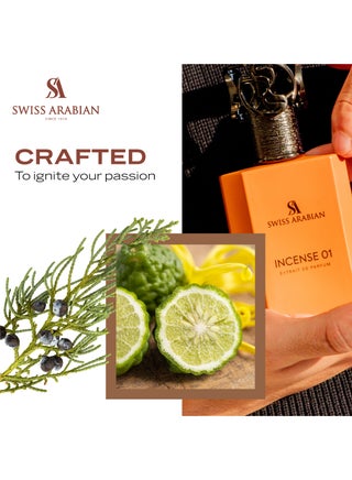 Incense 01 Extrait De Parfum, 50ml, Premium Quality Perfume, Unisex Fragrance, Fresh Incense, Luxurious Blend Perfume for Women and Men - view 5