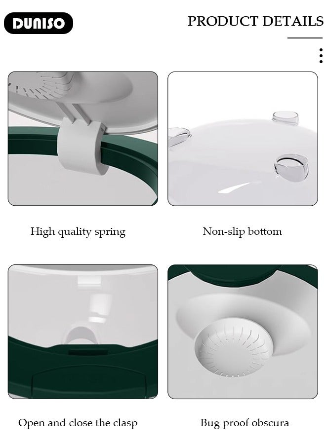 DUNISO Rice Bucket,Rice Storage Container,Household Rice Barrel,Kitchen multifunctional grain container,Transparent Insect-proof Moisture, Insect-proof Food Storage Container with Pop Up Lid  for Flour, Sugar, Oatmeal  - Image 3