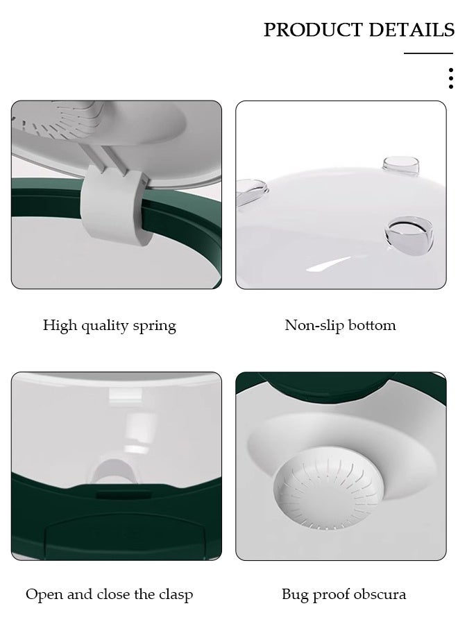 DUNISO Rice Bucket,Rice Storage Container,Household Rice Barrel,Kitchen multifunctional grain container,Transparent Insect-proof Moisture, Insect-proof Food Storage Container with Pop Up Lid  for Flour, Sugar, Oatmeal - Image 3