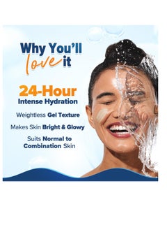 Aqualogica Glow+ Hydra Gel Face Moisturizer with Vitamin C & Papaya | Gives Deep Hydration & Glowing Skin | Water-Like Texture | for Normal to Combination Skin | 0.71 Oz/20 g  - Image 2