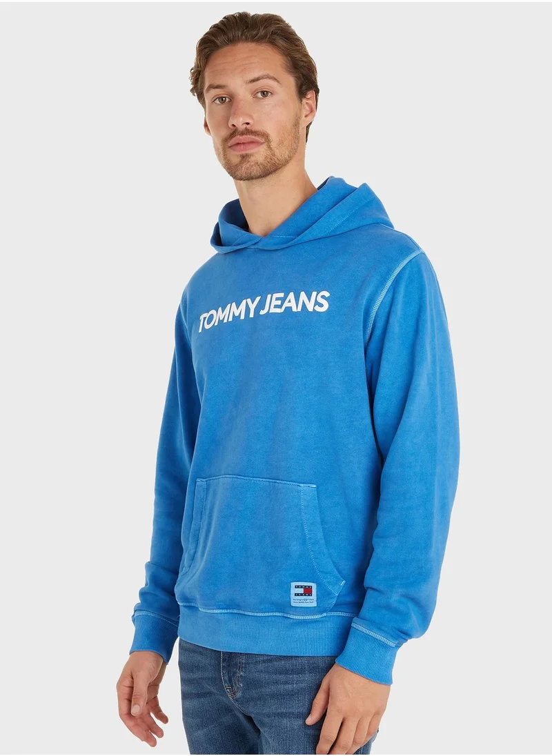 TOMMY JEANS Logo Linear drawstring Hoodie