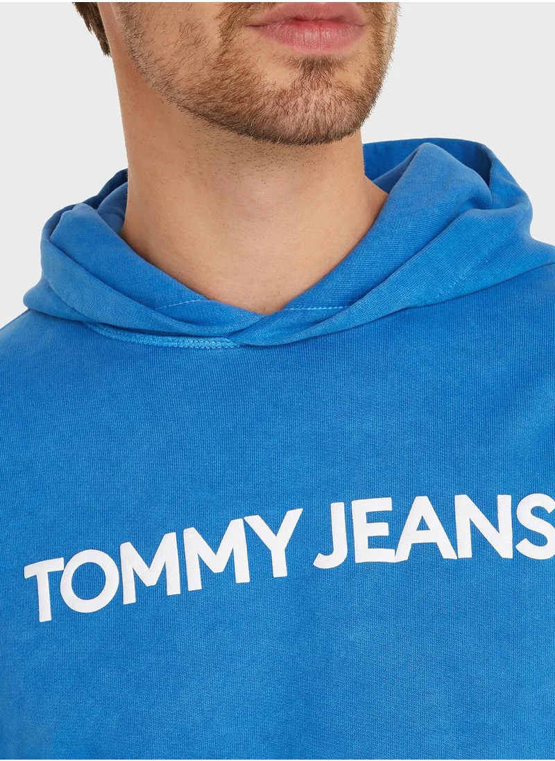 TOMMY JEANS Logo Linear drawstring Hoodie