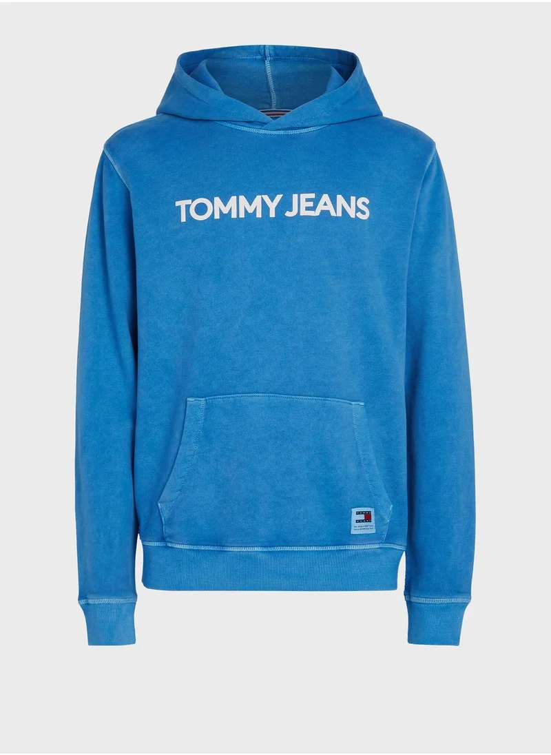 TOMMY JEANS Logo Linear drawstring Hoodie