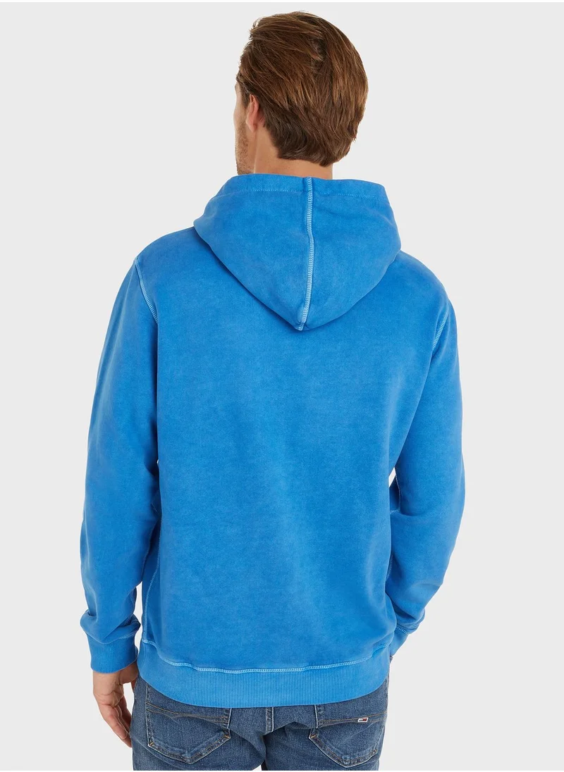 TOMMY JEANS Logo Linear drawstring Hoodie