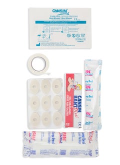 Cansin Plast Home First Aid Kit – Emergency Medical Set for Home & Office – Bandages, Plasters, Gauze & More – Compact & Essential First Aid Box  - Image 2