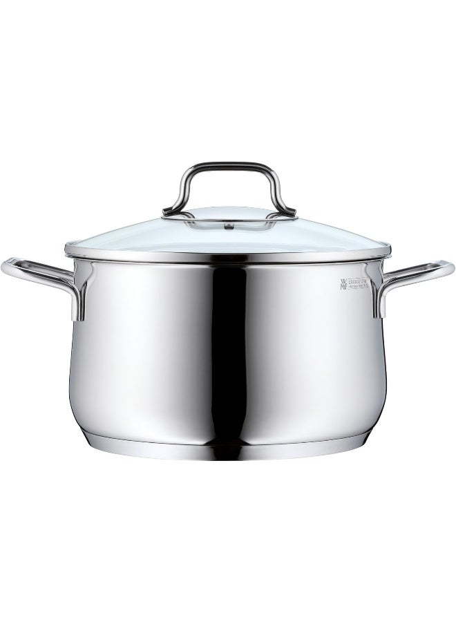 WMF Mattea 5-Piece Induction Saucepan Set with Glass Lid, Polished Cromargan Stainless Steel, Induction Pots Set, Uncoated - Image 5