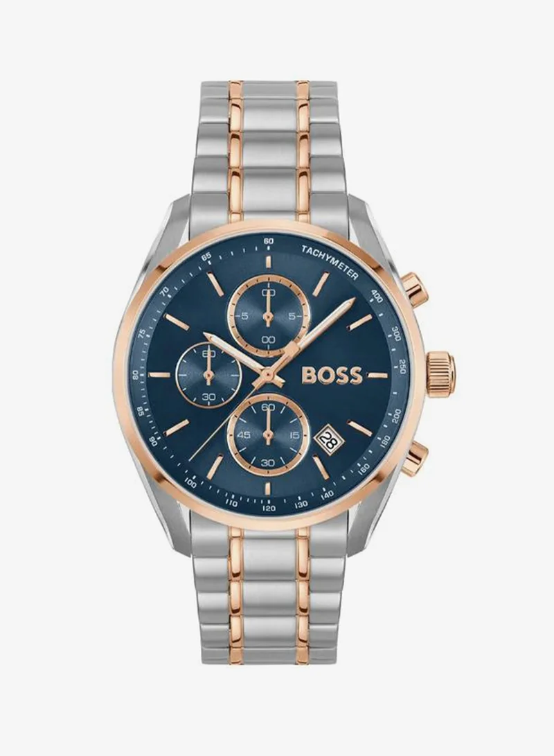 BOSS Chronograph Quartz Watch GRAND PRIX steel Bracelet
