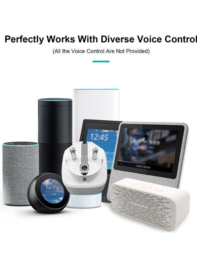 NIBEMINENT Wirelessly Connected Intelligent Household Adapter Plug White  - Image 3