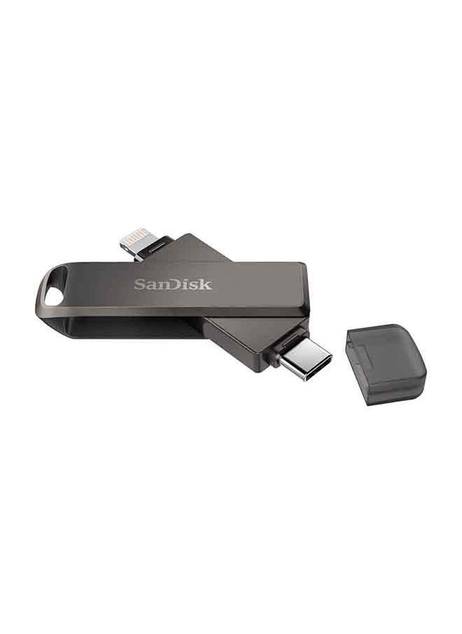 فلاش درايف آي إكسباند فاخر - USB C + Lightning - للآيفون والآي باد، وللأجهزة ذات منفذ USB Type C بما فيها أجهزة الأندرويد 256 GB