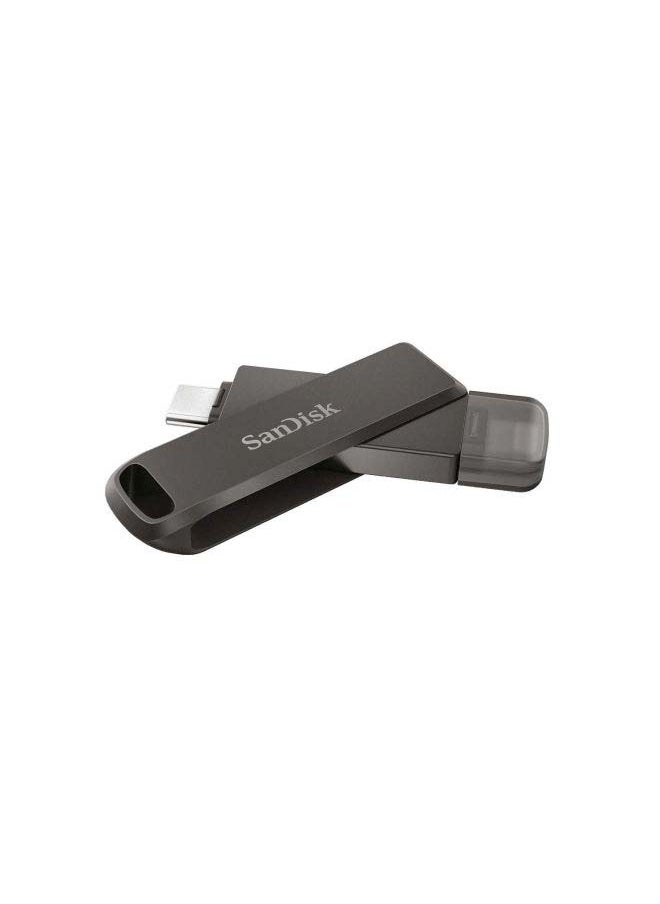 فلاش درايف آي إكسباند فاخر - USB C + Lightning - للآيفون والآي باد، وللأجهزة ذات منفذ USB Type C بما فيها أجهزة الأندرويد 256 GB