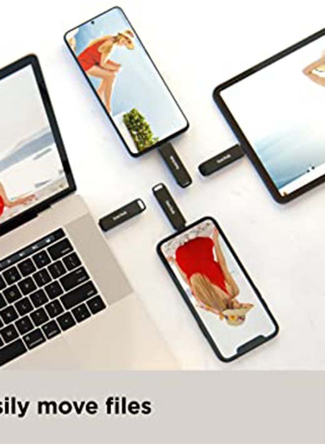 فلاش درايف آي إكسباند فاخر - USB C + Lightning - للآيفون والآي باد، وللأجهزة ذات منفذ USB Type C بما فيها أجهزة الأندرويد 256 GB