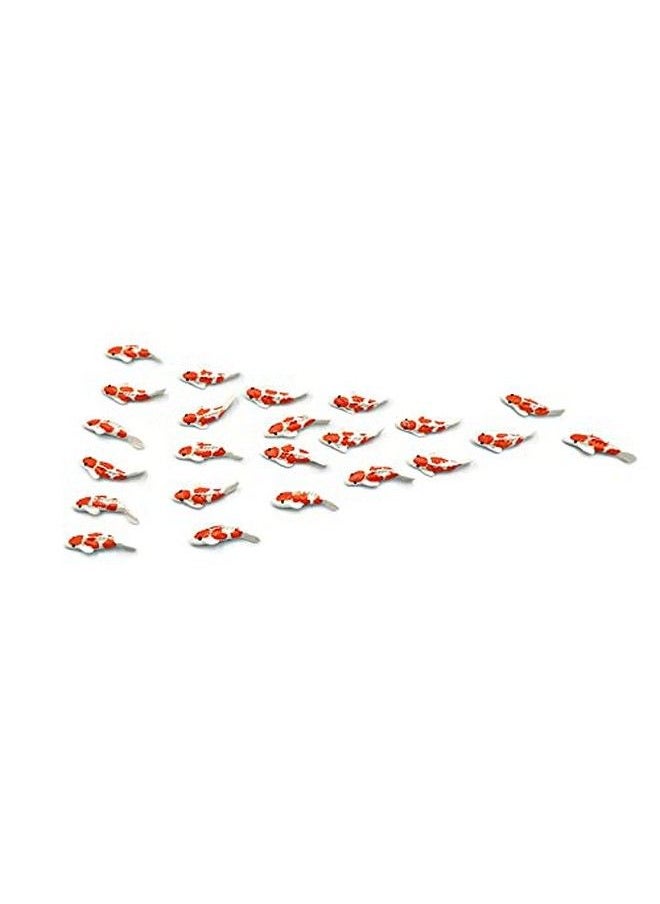 1shopforyou - Lot Of 12 Miniature Koi Fish Fairy Garden Supplies Animal Fish Figurine Furniture Dollhouse Orange & White Color - Image 1