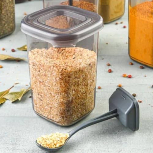 TASMAX containers for kitchen storage set kitchen accessories items for home storage box and organiser and with Serving Spoon organizer storage box 6 kitchen accessories (1100ml) Capacity (PACK OF 6) - Image 3