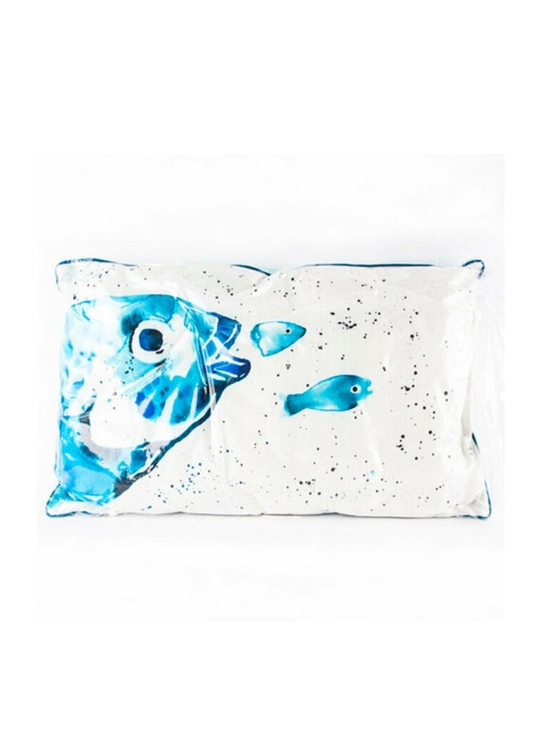 Biggdesign Biggdesign Anemoss Bream Patterned Rectangle Pillow, 100% Cotton Fabric  - Image 1