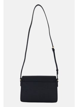 Michael Kors Women Brand Logo Shoulder Bag 21 H x 28 L x 8 W cm, Black  - Image 2