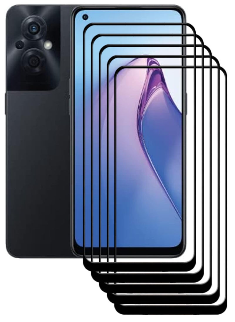 ACLIX 5 Pieces Antistatic ESD Dustproof Premium Quality High Definition Tempered Glass Screen Protector Designed For Oppo Reno8 Z - Image 1