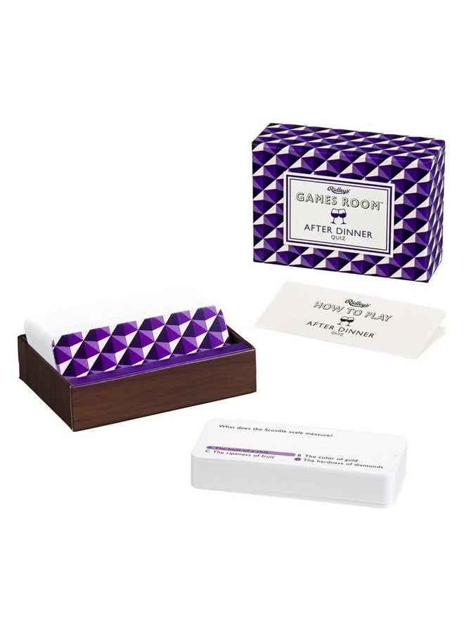 Ridley's Ridley’s After Dinner Quiz Trivia Card Game - Quiz Game for Kids and Adults - 2+ Players - Includes 140 Unique Questions Cards - Fun Family Game - Makes a Great Gift - Image 2