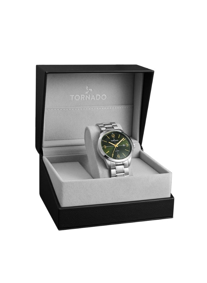 TORNADO Men's Stainless Steel Analog Watch T24007-SBSH - 42.5 mm - Image 3