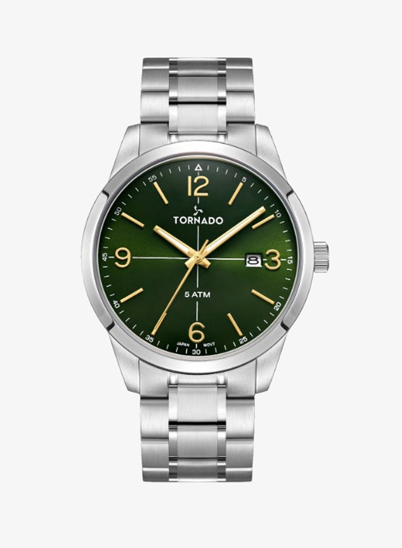 TORNADO Men's Stainless Steel Analog Watch T24007-SBSH - 42.5 mm - Image 1