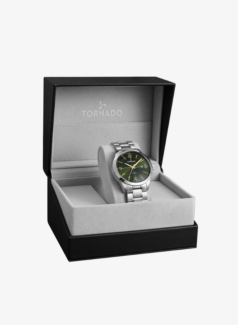 TORNADO Men's Stainless Steel Analog Watch T24007-SBSH - 42.5 mm - Image 4