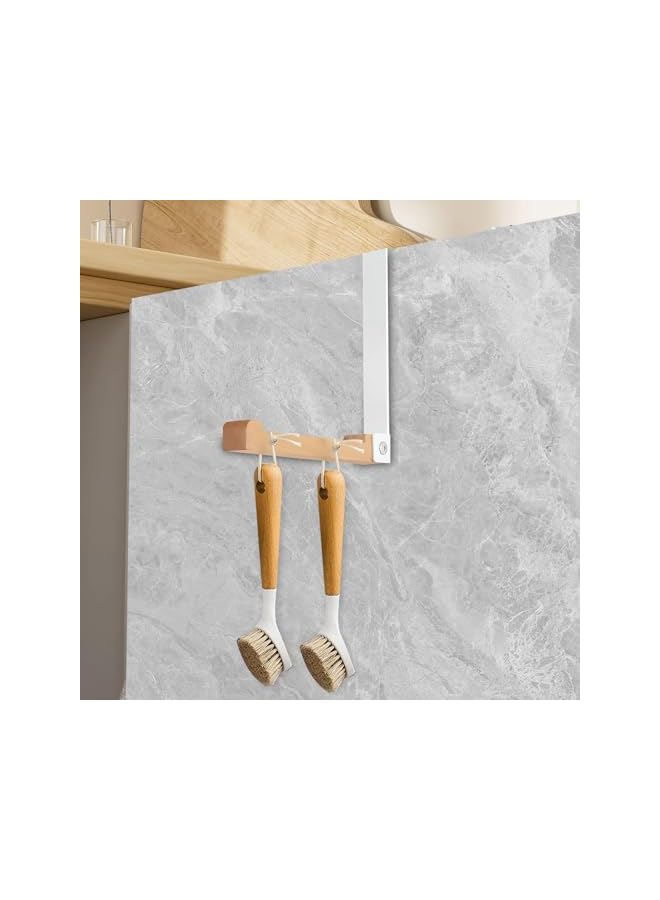 promass Over Door Hanger, Door Hooks, Coat Hooks for Door, Folding Hook, White Door Hooks for a Leaf Depth Less Than 4.5 cm, Suitable for Hanging Towels, Clothes, Hats, Bags - Image 5