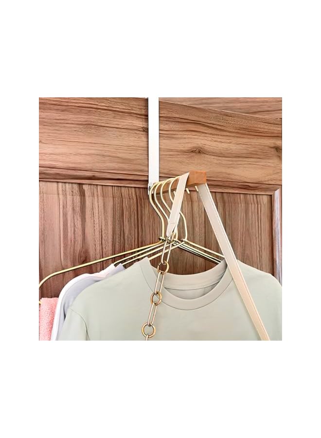 promass Over Door Hanger, Door Hooks, Coat Hooks for Door, Folding Hook, White Door Hooks for a Leaf Depth Less Than 4.5 cm, Suitable for Hanging Towels, Clothes, Hats, Bags - Image 4