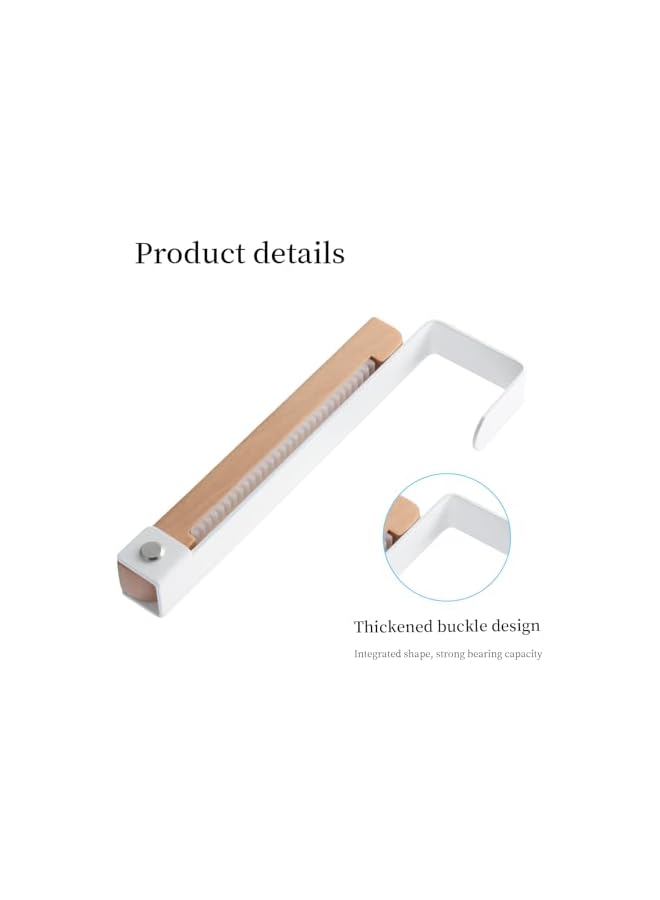 promass Over Door Hanger, Door Hooks, Coat Hooks for Door, Folding Hook, White Door Hooks for a Leaf Depth Less Than 4.5 cm, Suitable for Hanging Towels, Clothes, Hats, Bags - Image 3