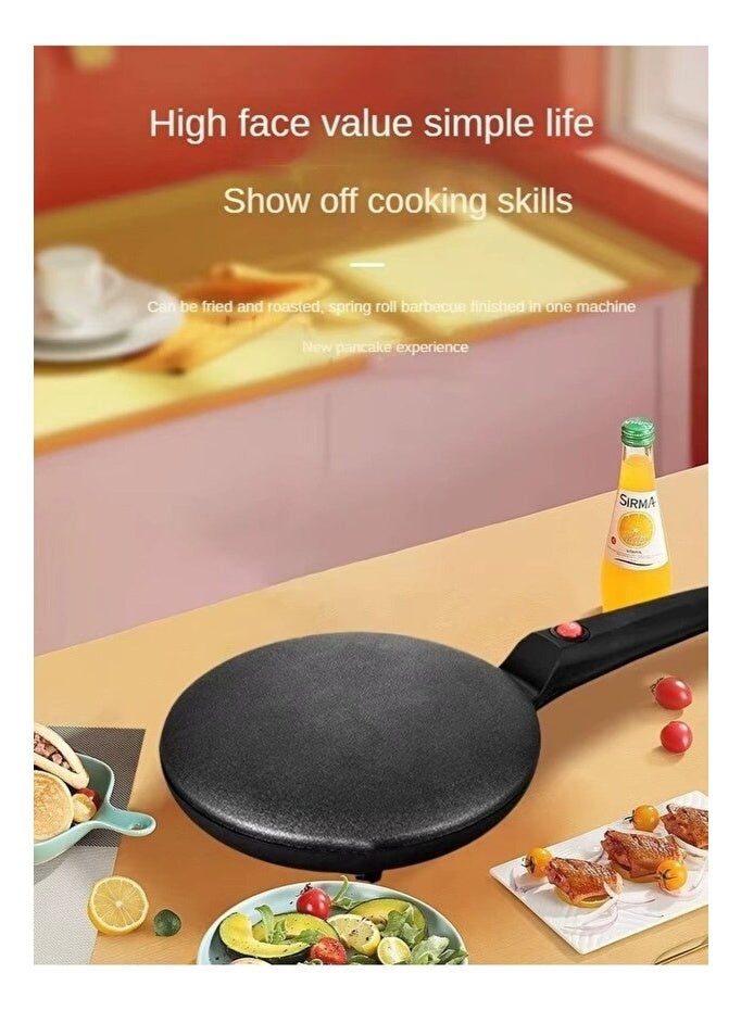 DENX Instant Crepe Maker DX2530 – Handheld Electric Pancake & Crepe Machine, 7‑inch Non‑Stick Surface, Temperature Control, Easy to Clean, Versatile Electric Baking Pan - Image 5