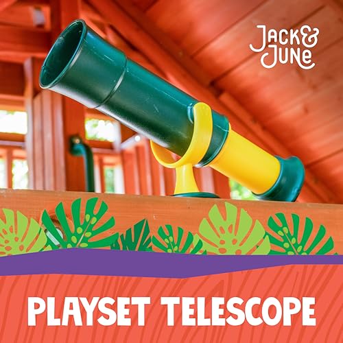 Jack and June Signature Green and Yellow Telescope Playset Attachment Featuring 360 Degree Spin - Image 2