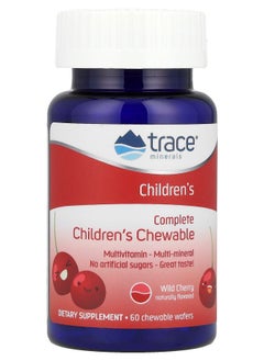 Trace Minerals Complete Multi Children's Chewable Wild Cherry 60 Chewable Wafers 