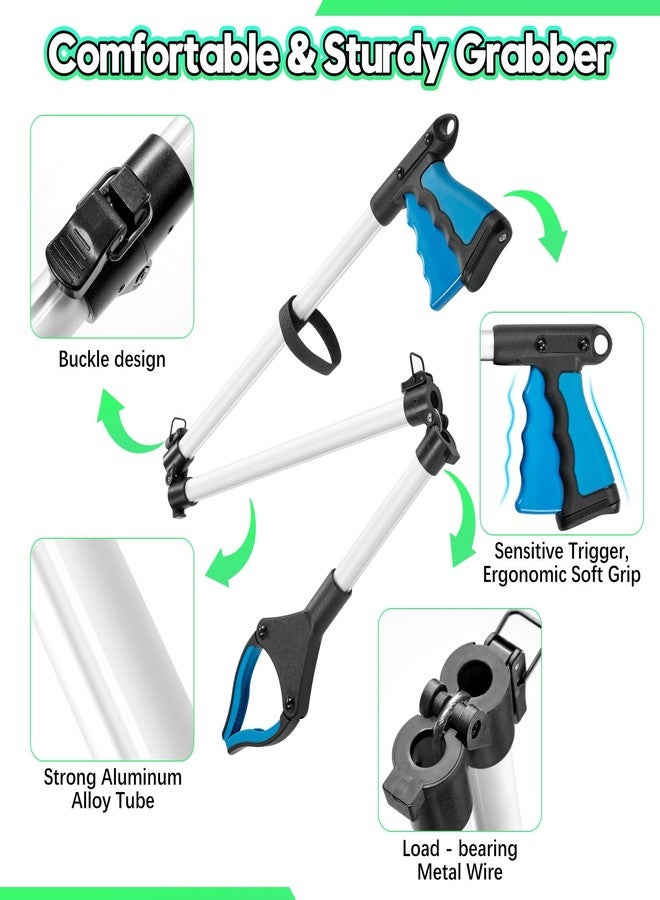 Jmlxiaoya Upgraded 43 Inch Grabber Reacher Tool, Grabbers for Seniors, Extra Long Reacher Grabber Pickup Tool, Anti - Slip Wide Jaw, for Trash Pickup & Surgery Recovery - Image 4