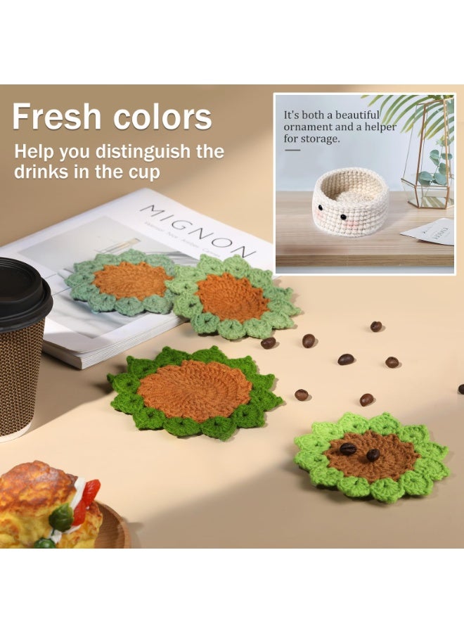 مجموعة الكروشيه للمبتدئين - مجموعات الكروشيه للمبتدئين مع دروس فيديو خطوة بخطوة، مجموعة الكروشيه للمبتدئين للبالغين والأطفال (كوستر) - Image 4