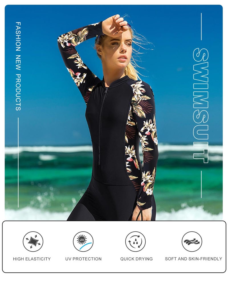 DEHAI Women Men Dive Skins Suit, Rash Guard Full Body Swim Swimsuit, Long Sleeve Youth UV Sunsuit for Diving Kayaking Surfing Scuba Waterski Water Sports - Image 3