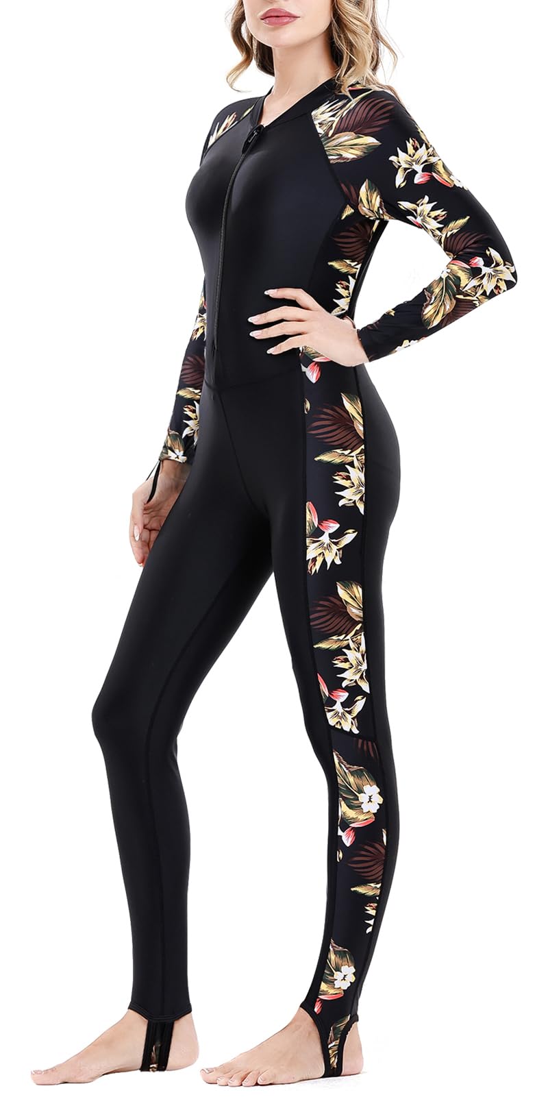 DEHAI Women Men Dive Skins Suit, Rash Guard Full Body Swim Swimsuit, Long Sleeve Youth UV Sunsuit for Diving Kayaking Surfing Scuba Waterski Water Sports - Image 1