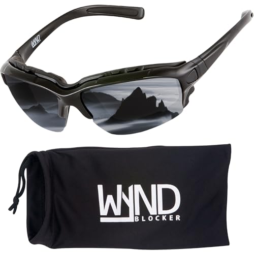 WYND Blocker نظارات ركوب الدراجات النارية WYND Blocker للرياضات المتطرفة، أسود، مرآة فضية - Image 1