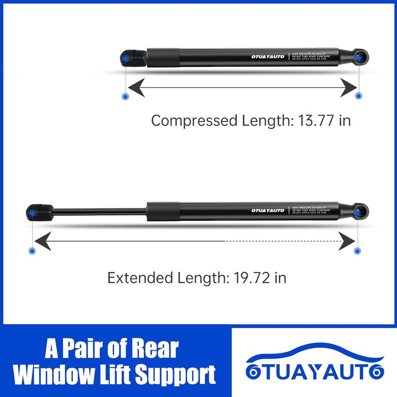 OTUAYAUTO Rear Window Lift Supports for Jeep Wrangler - Image 5