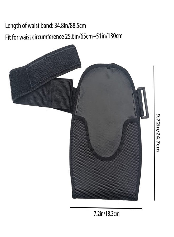 DOPHO Waterproof Ostomy Bag Cover Black Colostomy Bag Holder Covers Stoma Pouch Protector Wrap Adjustable Elastic Waist Band - Image 4