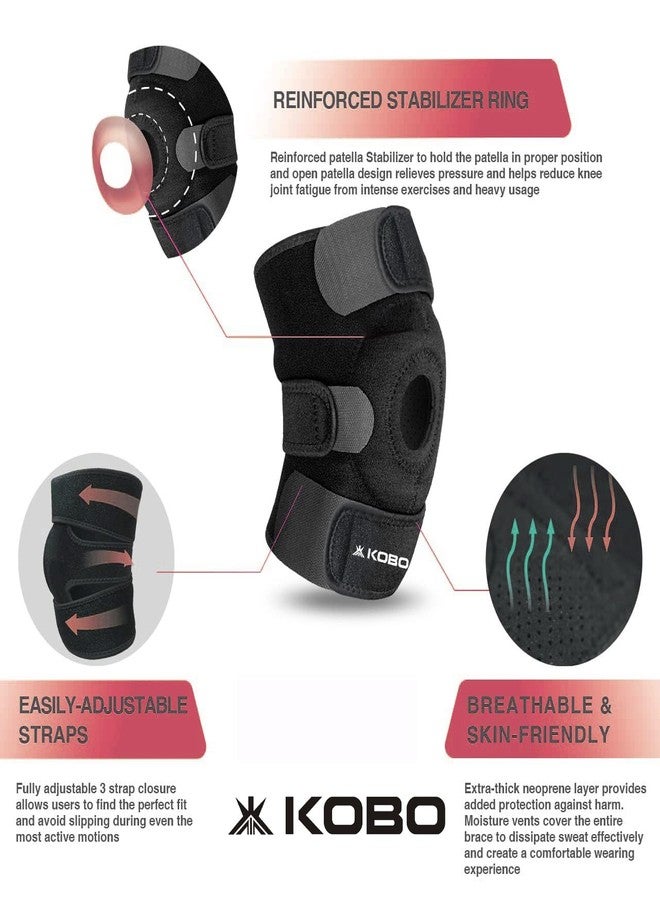 Kobo Knee Support Open Patella (Single Piece) - Image 1