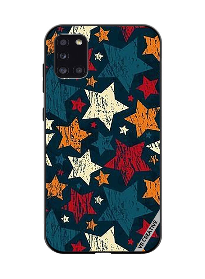 VR CREATIVE Protective Case Cover For Samsung Galaxy A31 Colorful Stars Design Multicolour - Image 1