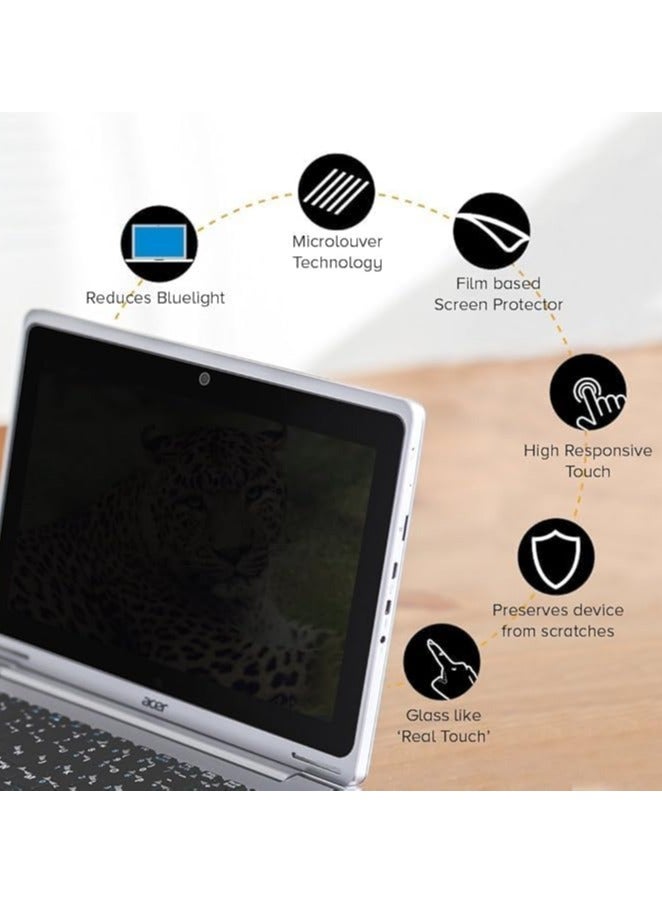 عام "حماية خصوصية للشاشة متوافقة مع لاب توب Honor MagicBook Pro 14 2025 مقاس 14.6 بوصة - فيلم PET ناعم لاصق بالكامل مضاد للتجسس والخدوش" - Image 4