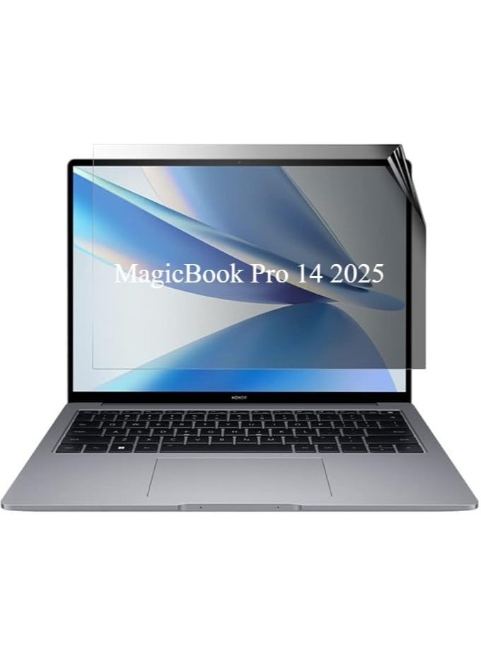 عام "حماية خصوصية للشاشة متوافقة مع لاب توب Honor MagicBook Pro 14 2025 مقاس 14.6 بوصة - فيلم PET ناعم لاصق بالكامل مضاد للتجسس والخدوش" - Image 1