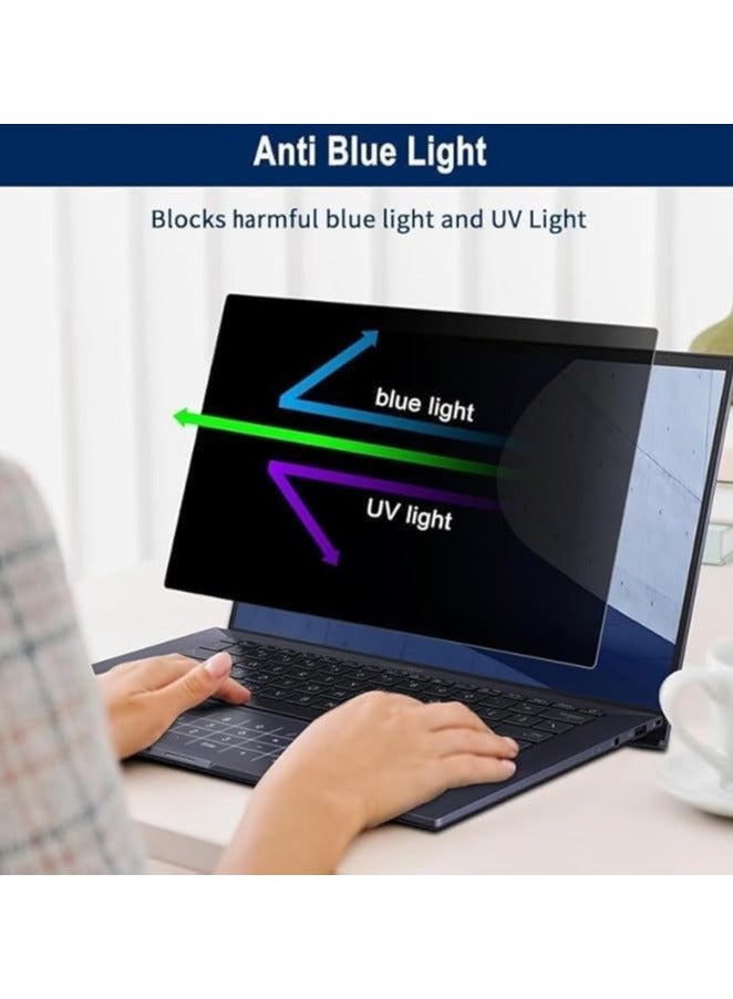 عام "حماية خصوصية للشاشة متوافقة مع لاب توب Honor MagicBook Pro 14 2025 مقاس 14.6 بوصة - فيلم PET ناعم لاصق بالكامل مضاد للتجسس والخدوش" - Image 2