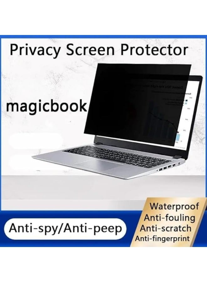 عام "حماية خصوصية للشاشة متوافقة مع لاب توب Honor MagicBook Pro 14 2025 مقاس 14.6 بوصة - فيلم PET ناعم لاصق بالكامل مضاد للتجسس والخدوش" - Image 5