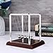 Yoqanr Newtons Cradle with 5 Steel Balls Balance Pendulum for Physics Learning Home Office Decor Stress Relief Educational Gift Deep Red Base - Image 4
