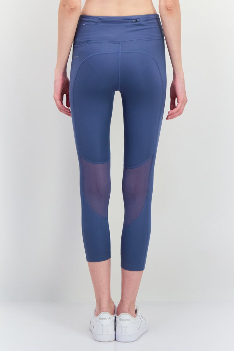 Nike  leggings تدريب ضيقة للنساء، أزرق رمادي - Image 3