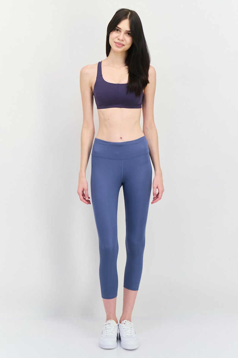 Nike  leggings تدريب ضيقة للنساء، أزرق رمادي - Image 4