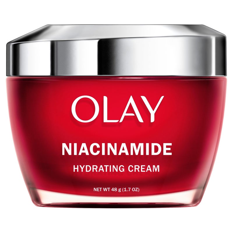 Olay Niacinamide Face Moisturizer, Firming Cream for Women, Non-Greasy - Anti-Wrinkle, Anti-Aging, Hydrating, Renewing, Stronger Skin Barrier, Smooths - Peptides, 1.7 Oz