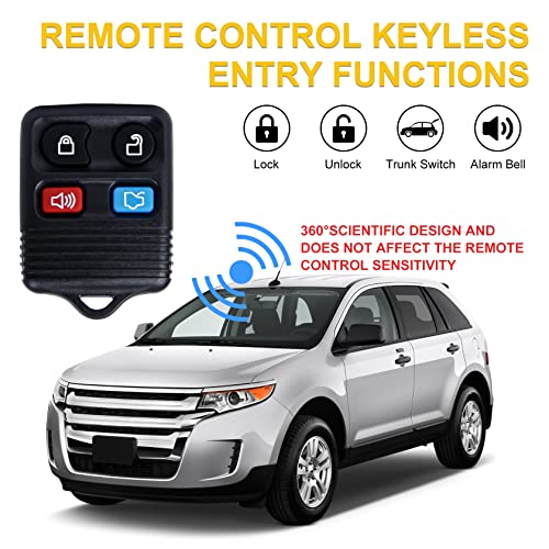 Pilida Keyless Entry Remote Clicker Control Replacement Fit for Escape Focus Fusion Mustang Taurus Explorer| Lincoln| Mercury| 4 Button Car Key Fob CWTWB1U345 Pack of 2 - Image 2
